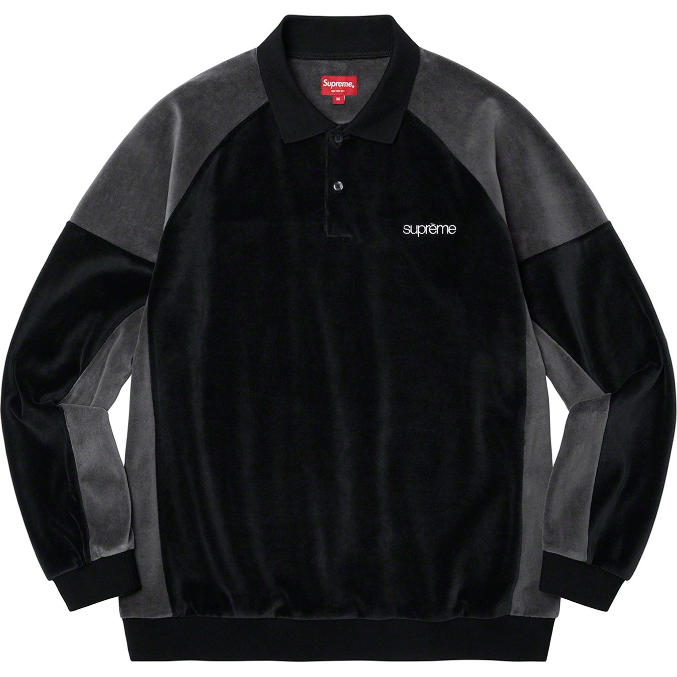 Paneled Velour L/S Polo view 8